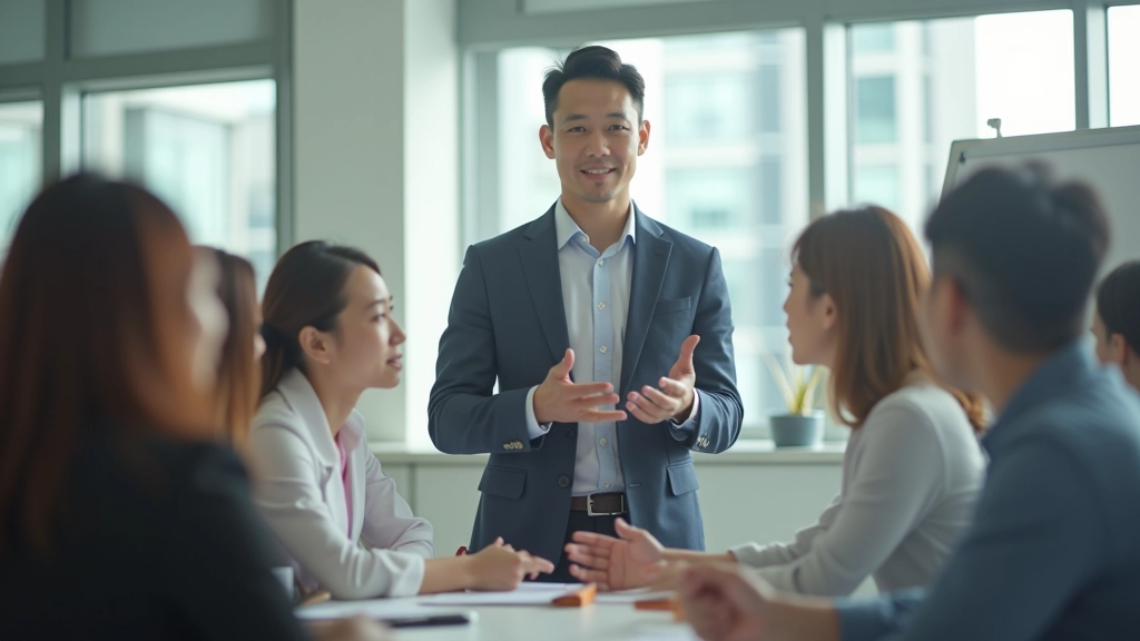Professional facilitating personal growth and self-awareness training